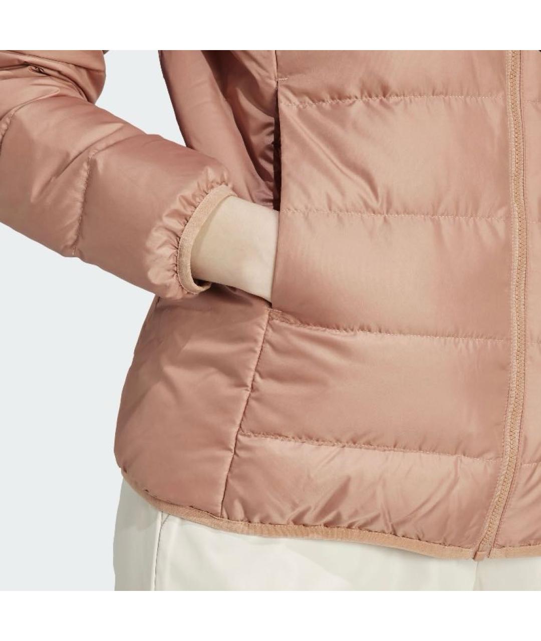 ADIDAS Коралловая полиэстеровая куртка, фото 5