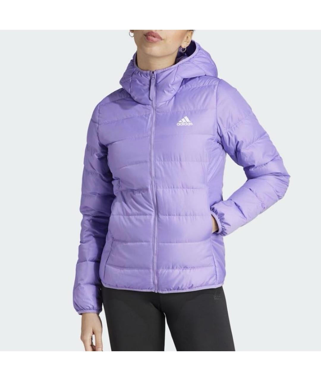 ADIDAS Фиолетовая полиэстеровая куртка, фото 2