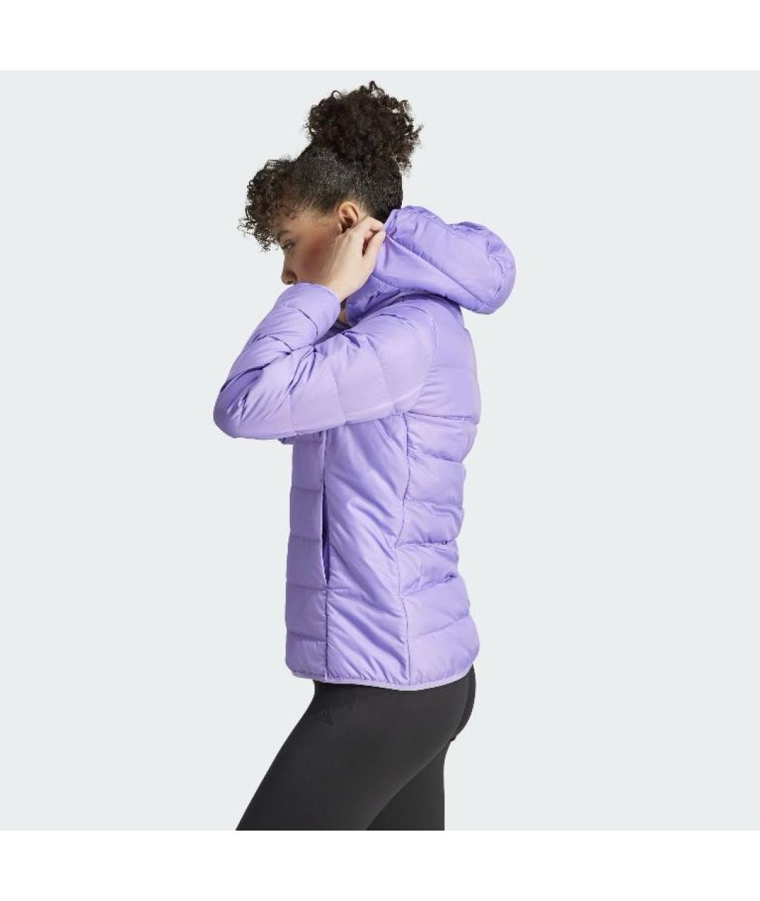 ADIDAS Фиолетовая полиэстеровая куртка, фото 4