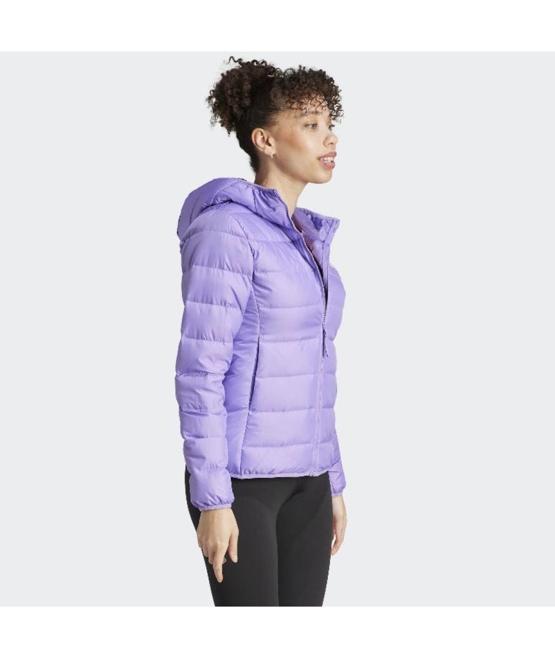 ADIDAS Фиолетовая полиэстеровая куртка, фото 5