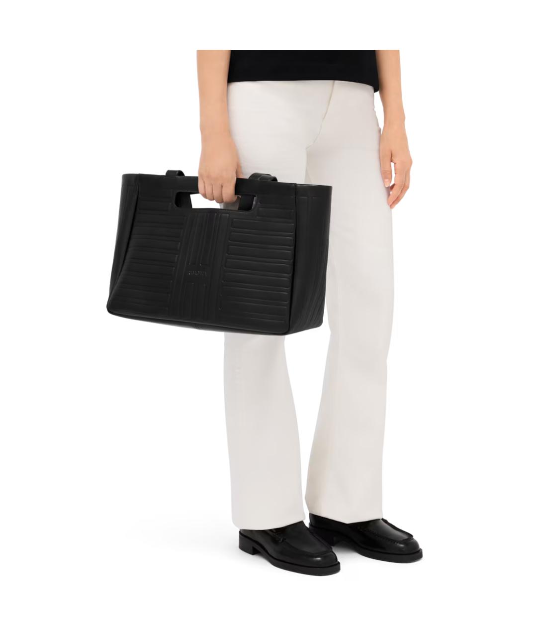 Rimowa Черная кожаная сумка через плечо, фото 3