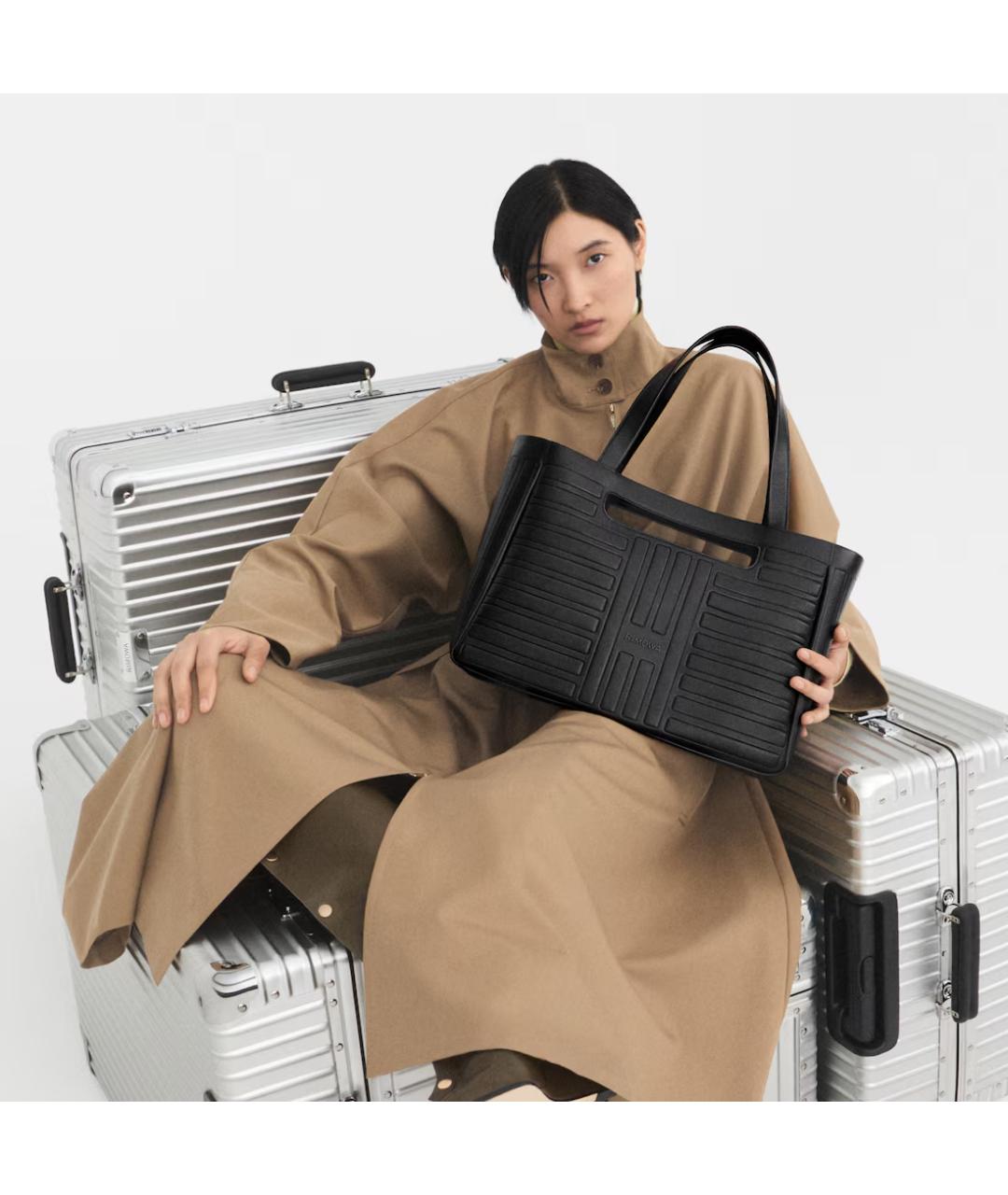 Rimowa Черная кожаная сумка через плечо, фото 2