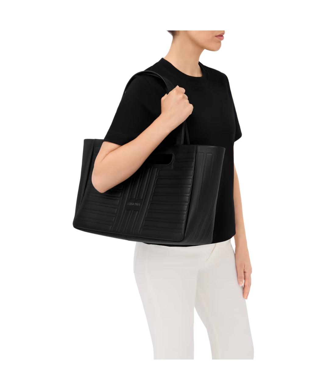 Rimowa Черная кожаная сумка через плечо, фото 5