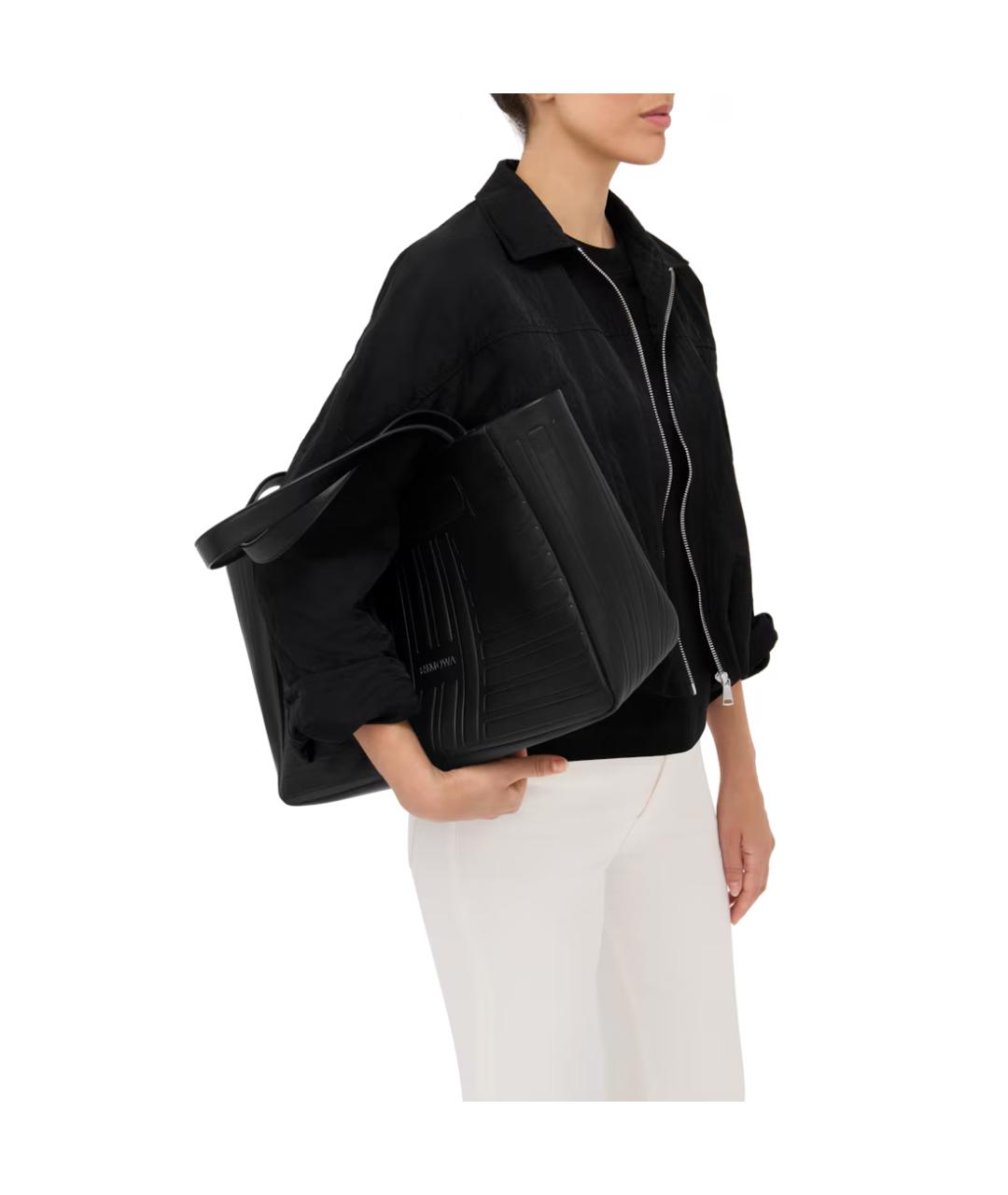 Rimowa Черная кожаная сумка через плечо, фото 6