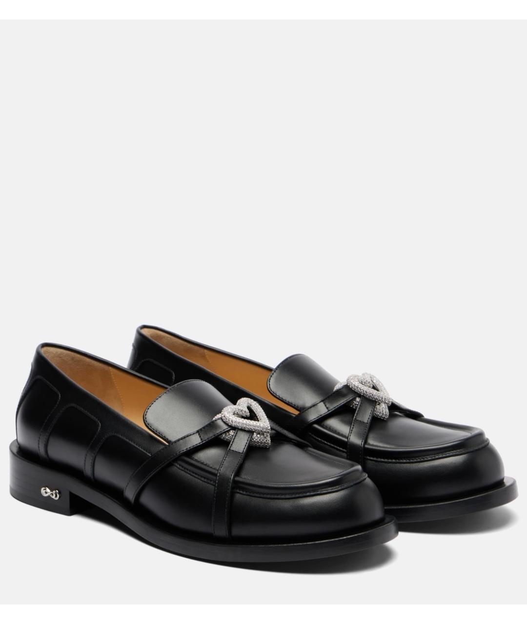 MACH&MACH Черные кожаные лоферы, фото 2