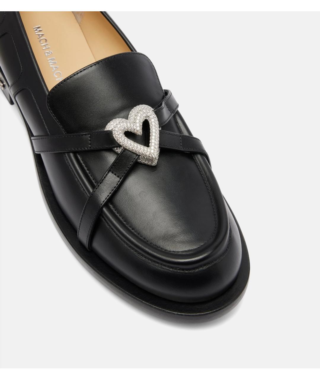 MACH&MACH Черные кожаные лоферы, фото 4
