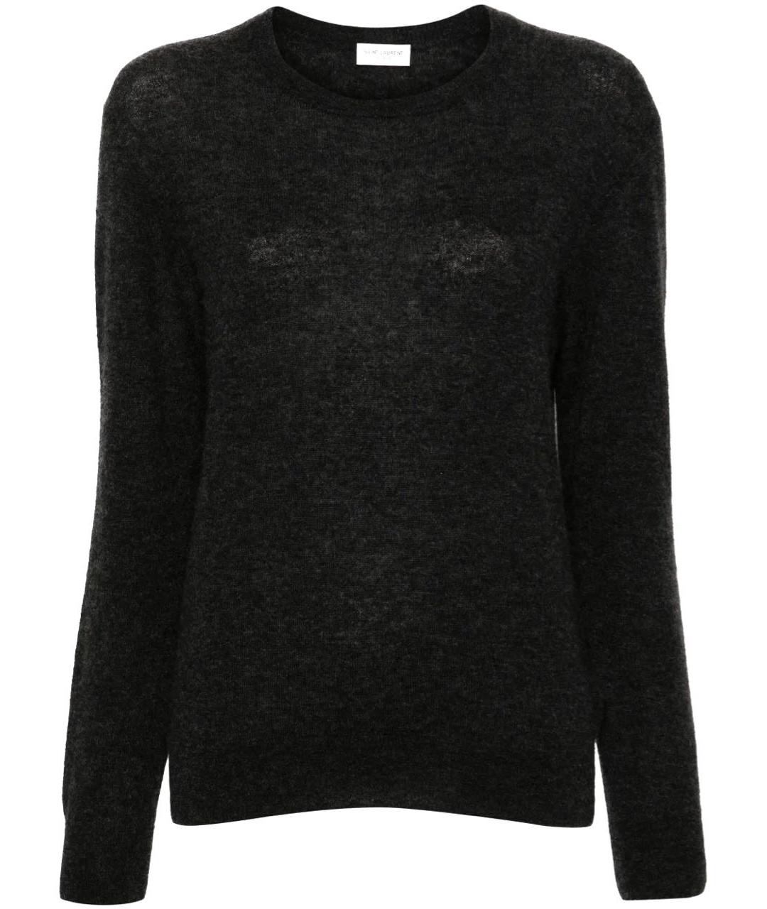 SAINT LAURENT Черный джемпер / свитер, фото 6