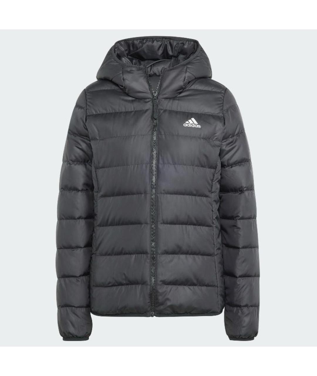 ADIDAS Черная полиэстеровая куртка, фото 6