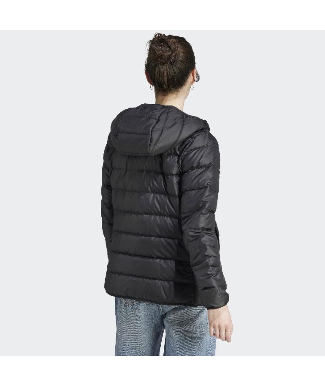 ADIDAS Черная полиэстеровая куртка, фото 3