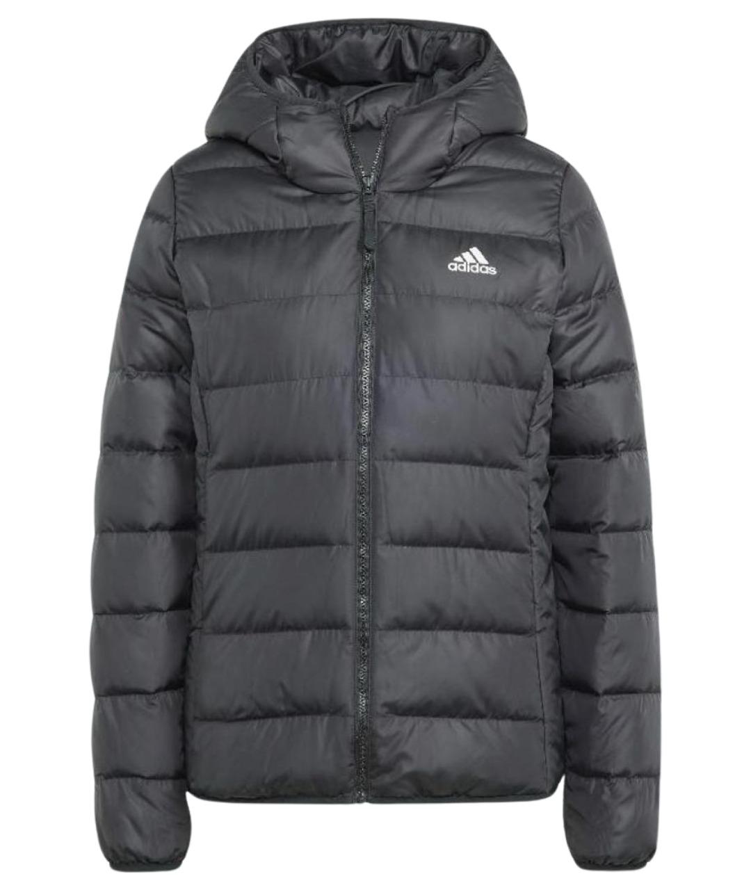 ADIDAS Черная полиэстеровая куртка, фото 1