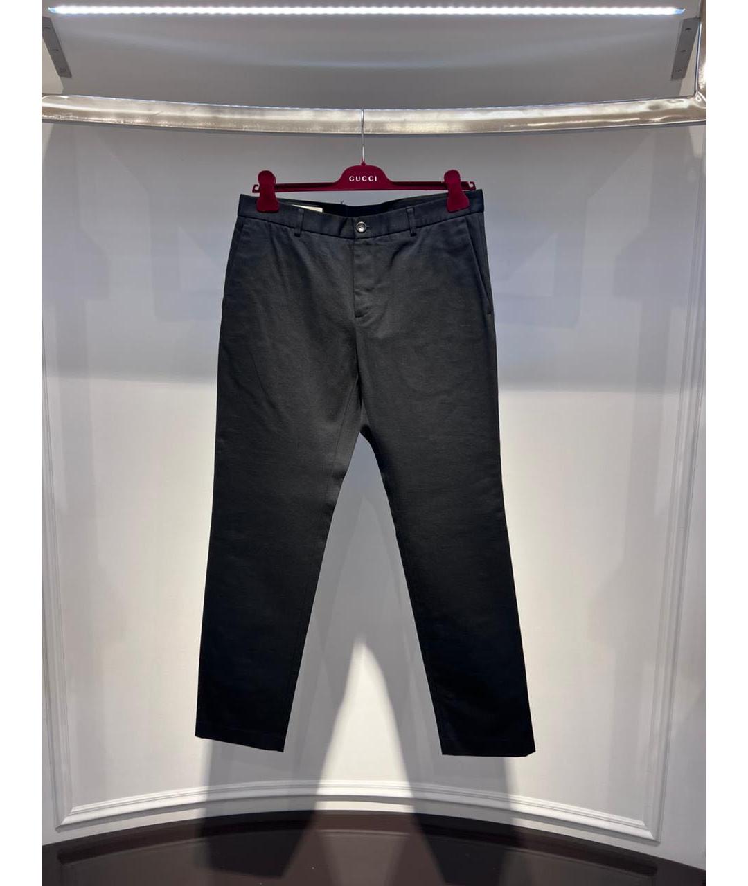 GUCCI Черные повседневные брюки, фото 3