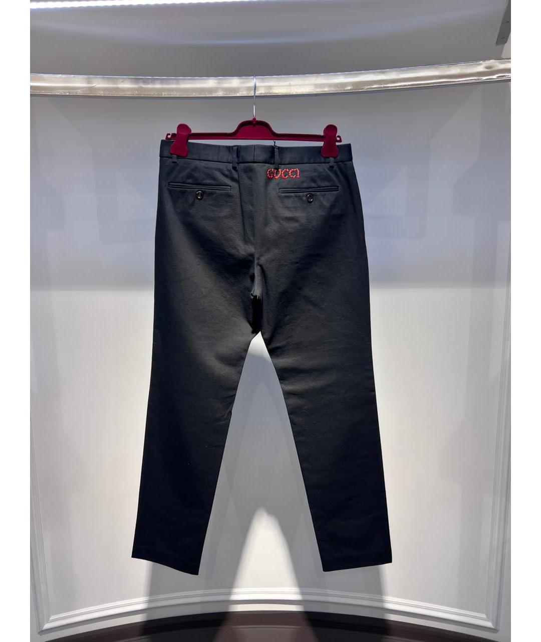GUCCI Черные повседневные брюки, фото 2
