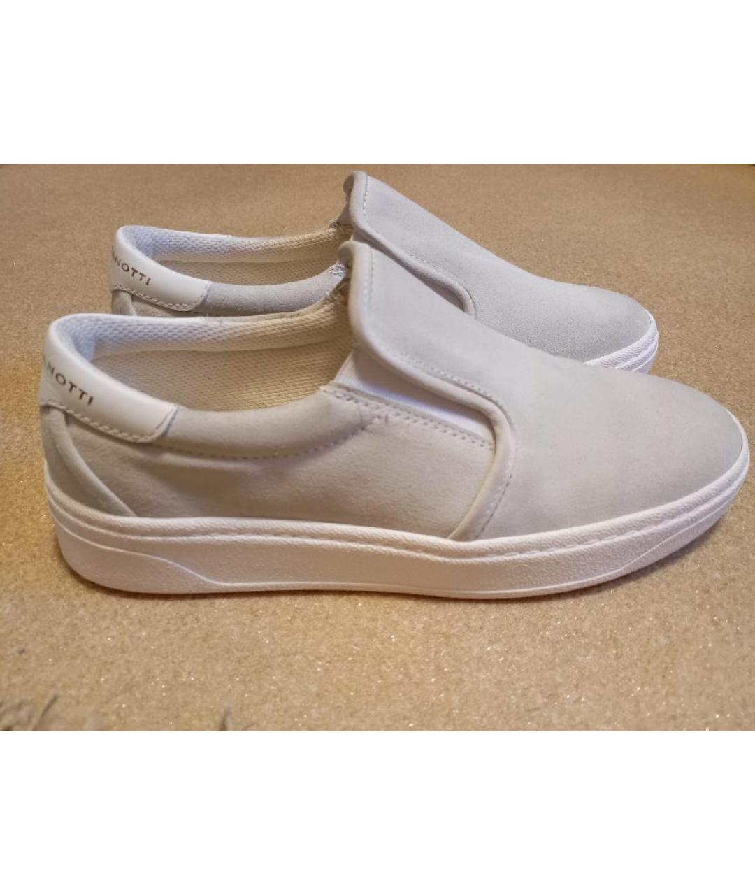 GIUSEPPE ZANOTTI DESIGN Белые замшевые лоферы, фото 5