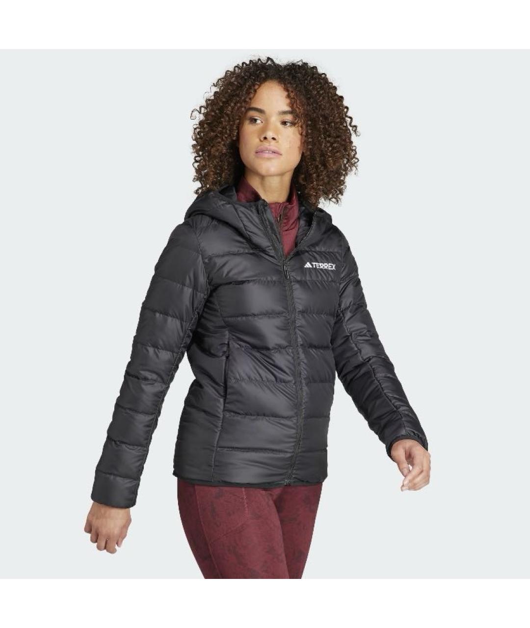 ADIDAS Черный полиэстеровый пуховик, фото 5