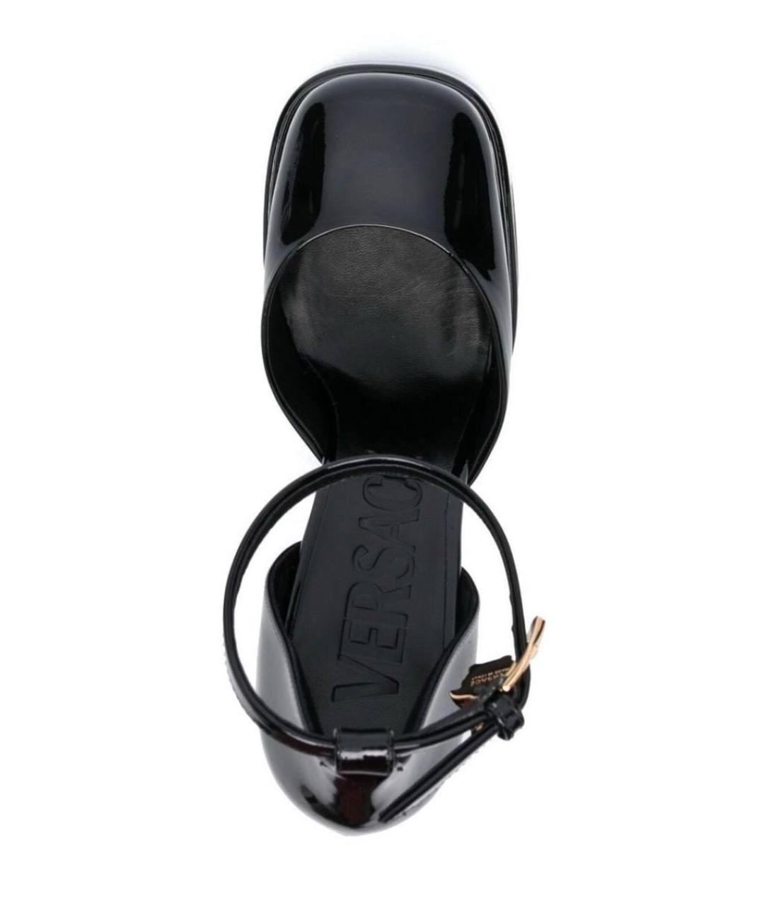 VERSACE Черные туфли из лакированной кожи, фото 2