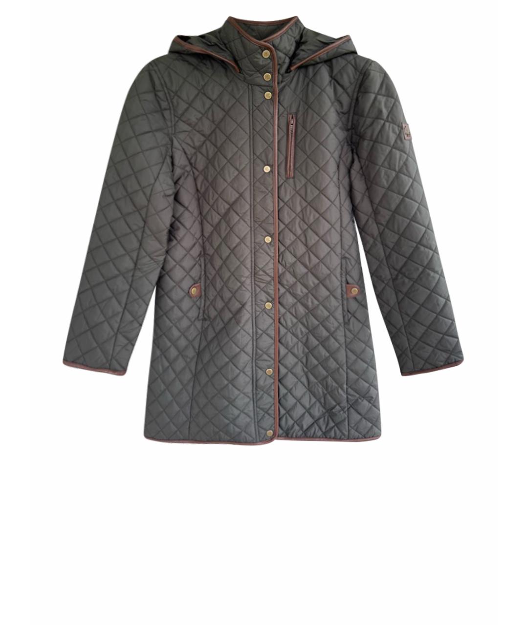 RALPH LAUREN Зеленые полиэстеровое пальто, фото 1