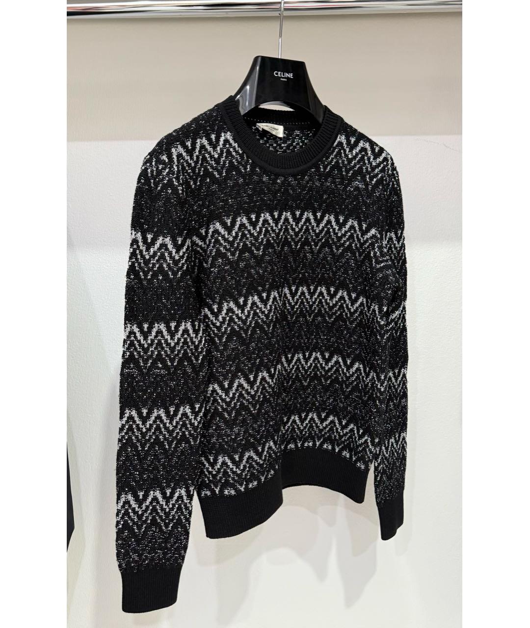 SAINT LAURENT Черный шерстяной джемпер / свитер, фото 4