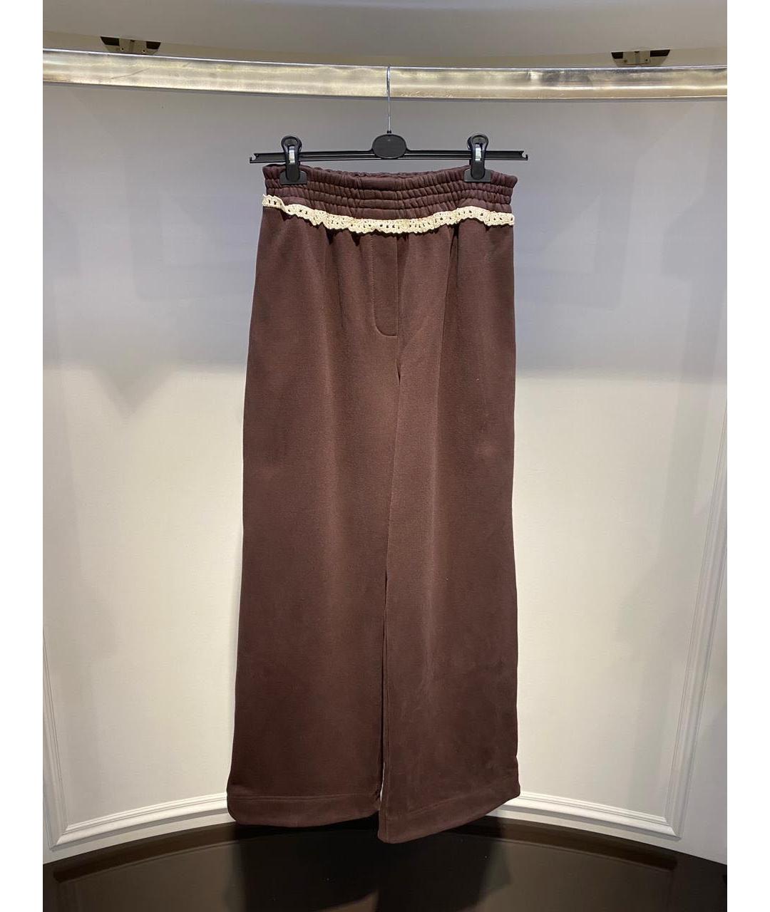 MAGDA BUTRYM Бордовые хлопковые брюки широкие, фото 3