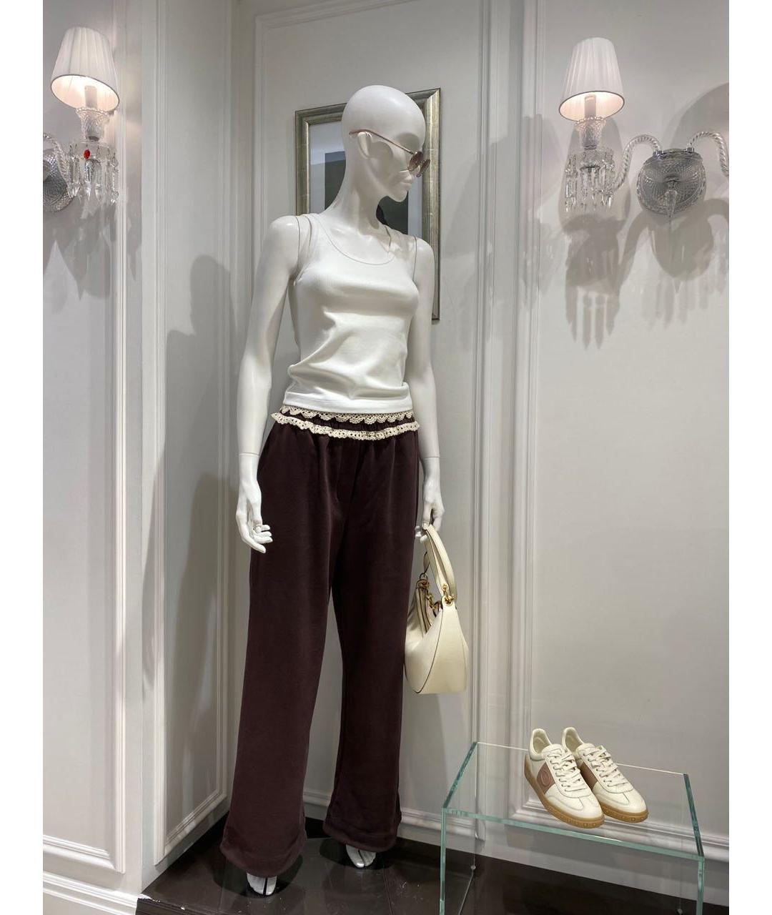 MAGDA BUTRYM Бордовые хлопковые брюки широкие, фото 2
