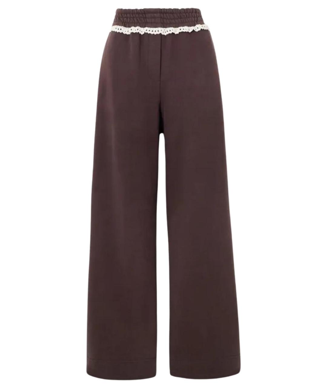 MAGDA BUTRYM Бордовые хлопковые брюки широкие, фото 1