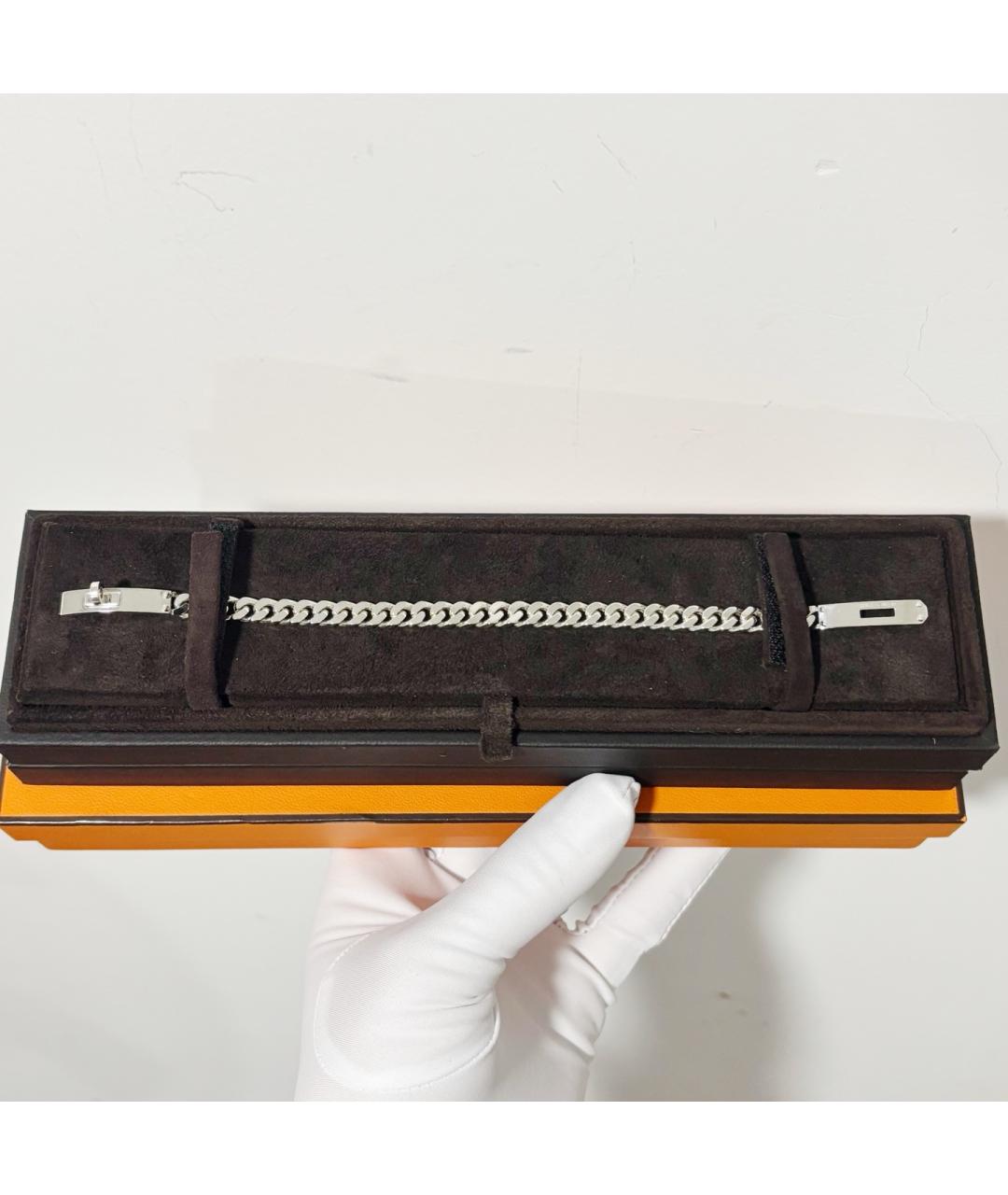 HERMES Серебрянный серебряный браслет, фото 2