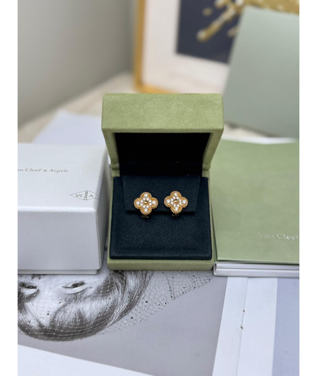 VAN CLEEF & ARPELS Золотые серьги из розового золота, фото 6