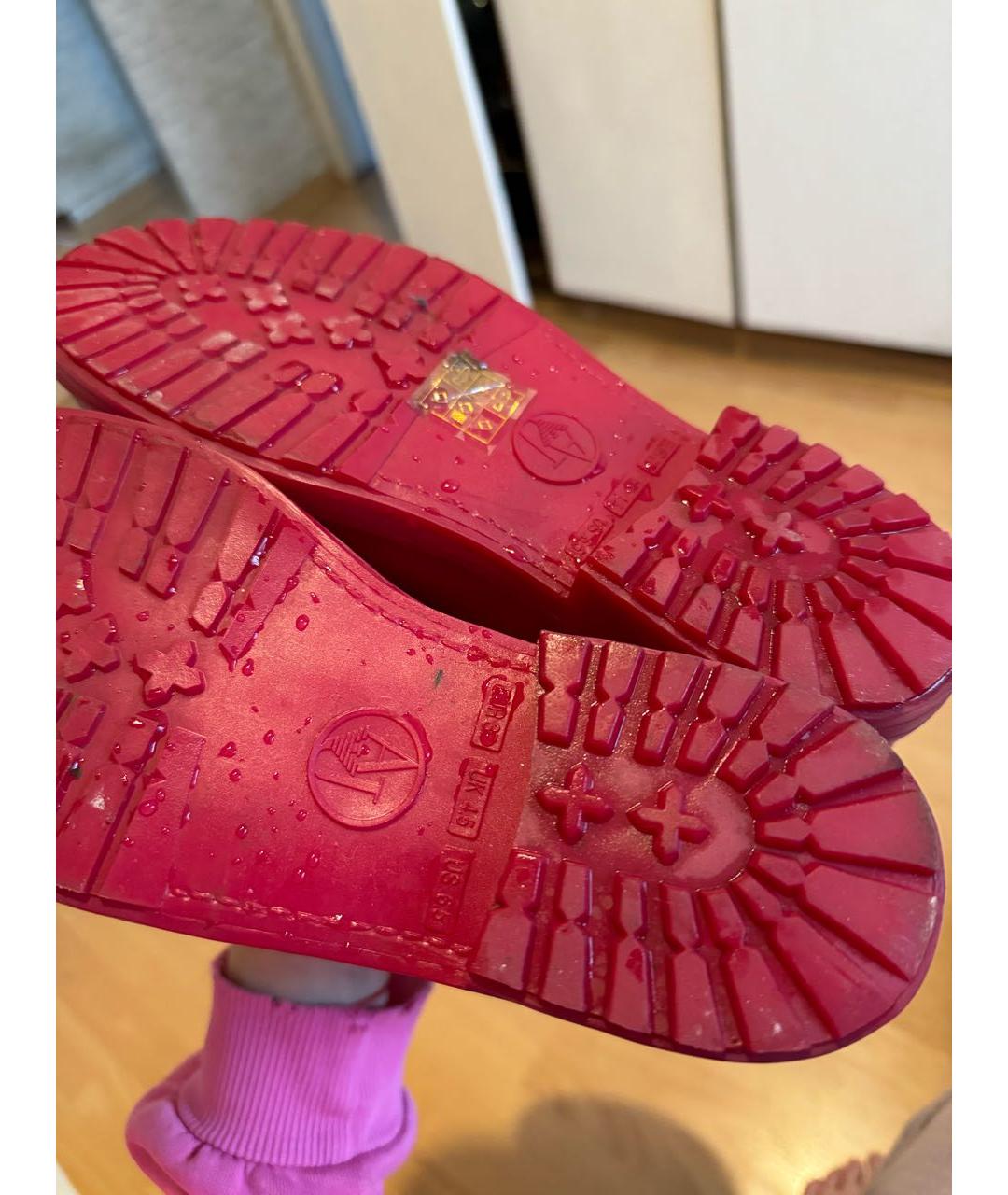 ARMANI JEANS Розовые резиновые сапоги, фото 3