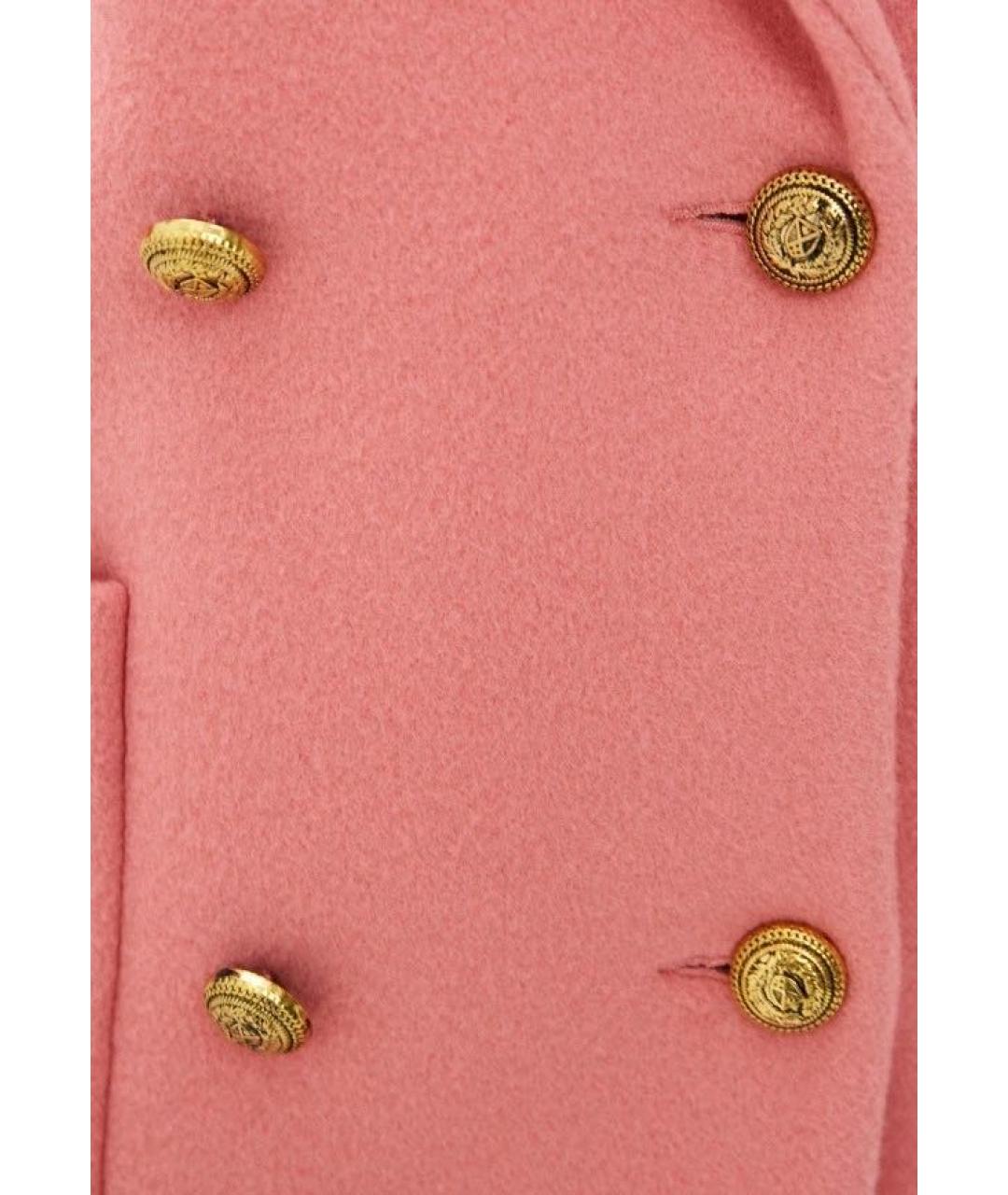 SANDRO Розовое шерстяное пальто, фото 6
