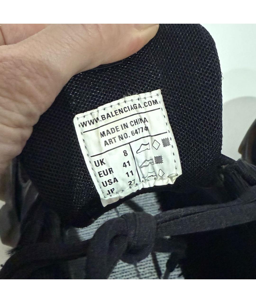 BALENCIAGA Черные кроссовки, фото 7