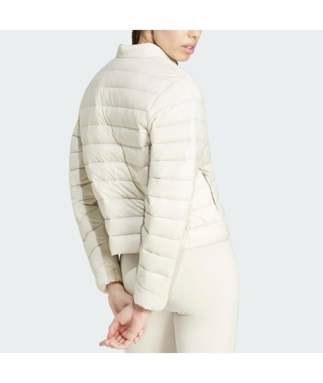 ADIDAS Бежевая полиамидовая куртка, фото 3