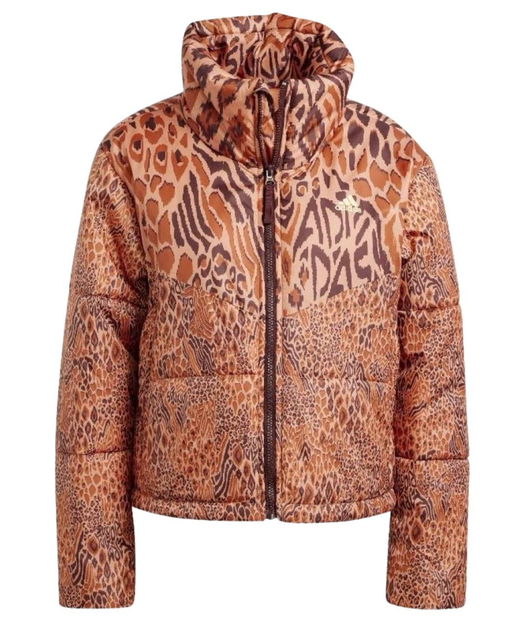 ADIDAS Бордовая полиэстеровая куртка, фото 1