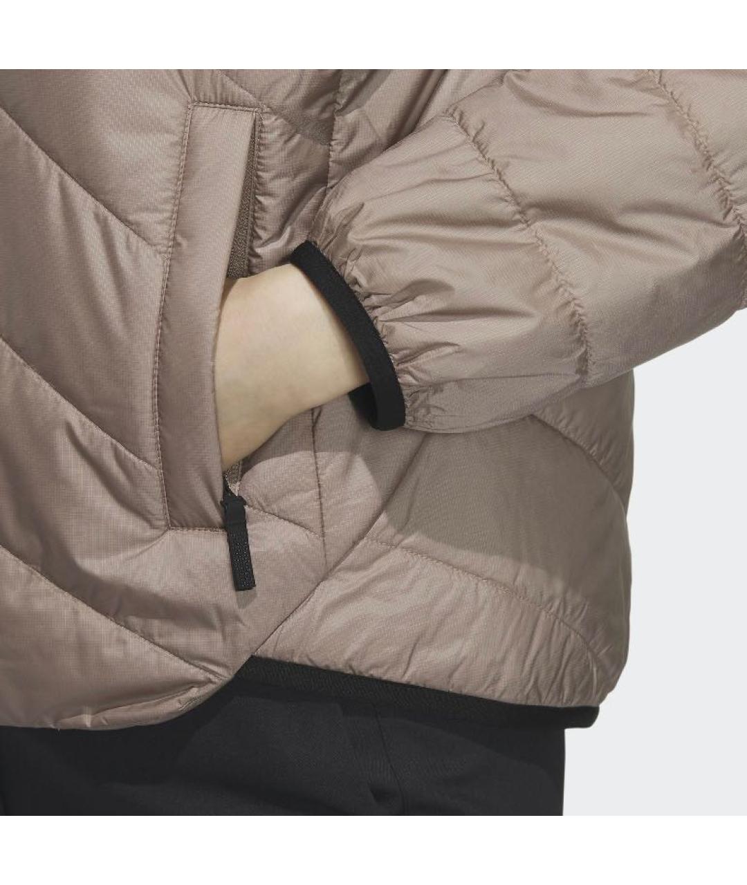 ADIDAS Бежевая полиэстеровая куртка, фото 5