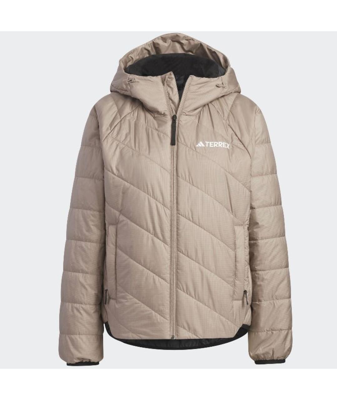 ADIDAS Бежевая полиэстеровая куртка, фото 6