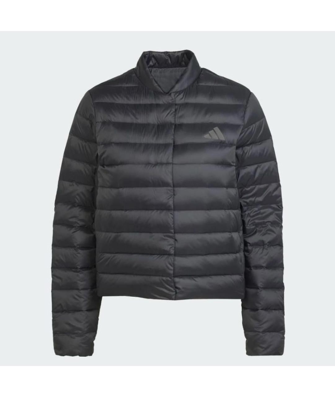 ADIDAS Черная полиамидовая куртка, фото 5