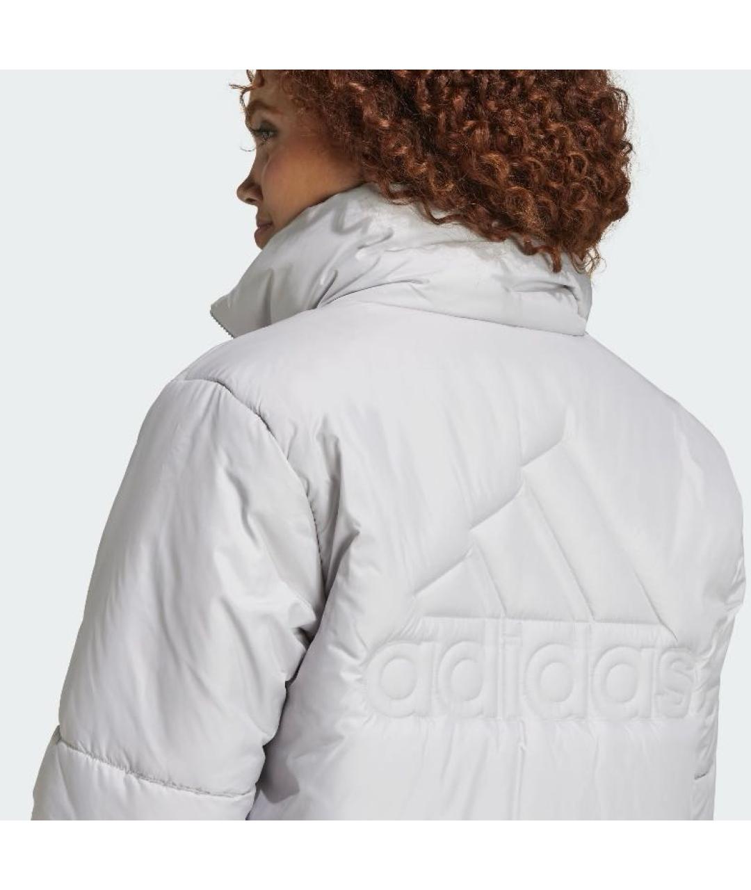 ADIDAS Серая полиэстеровая куртка, фото 6