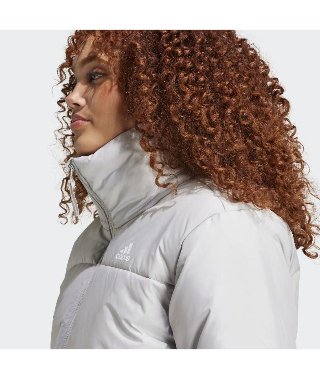 ADIDAS Серая полиэстеровая куртка, фото 5