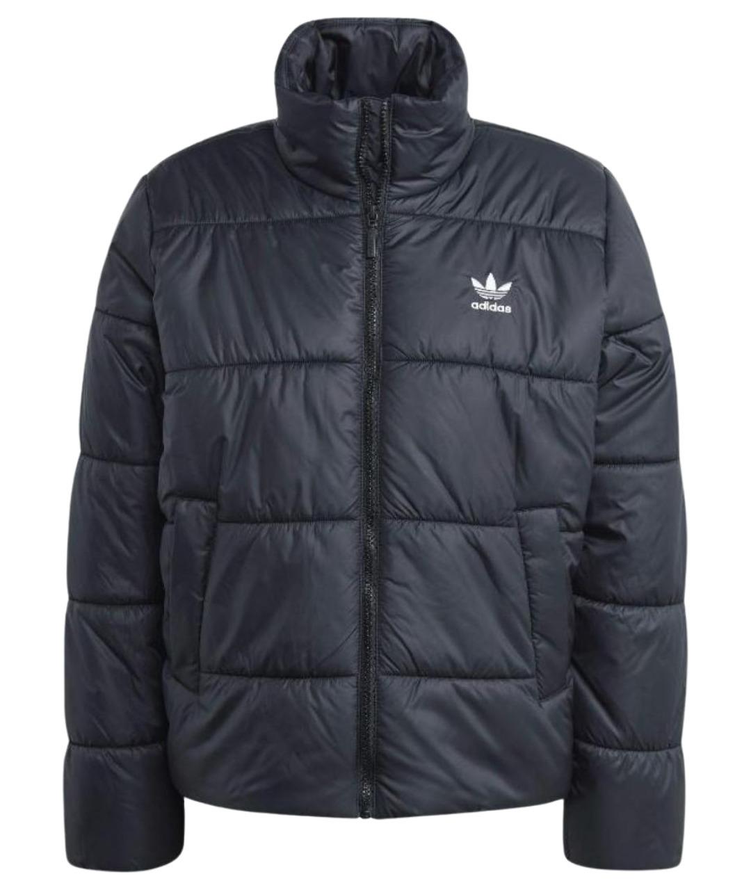 ADIDAS Черная полиэстеровая куртка, фото 1