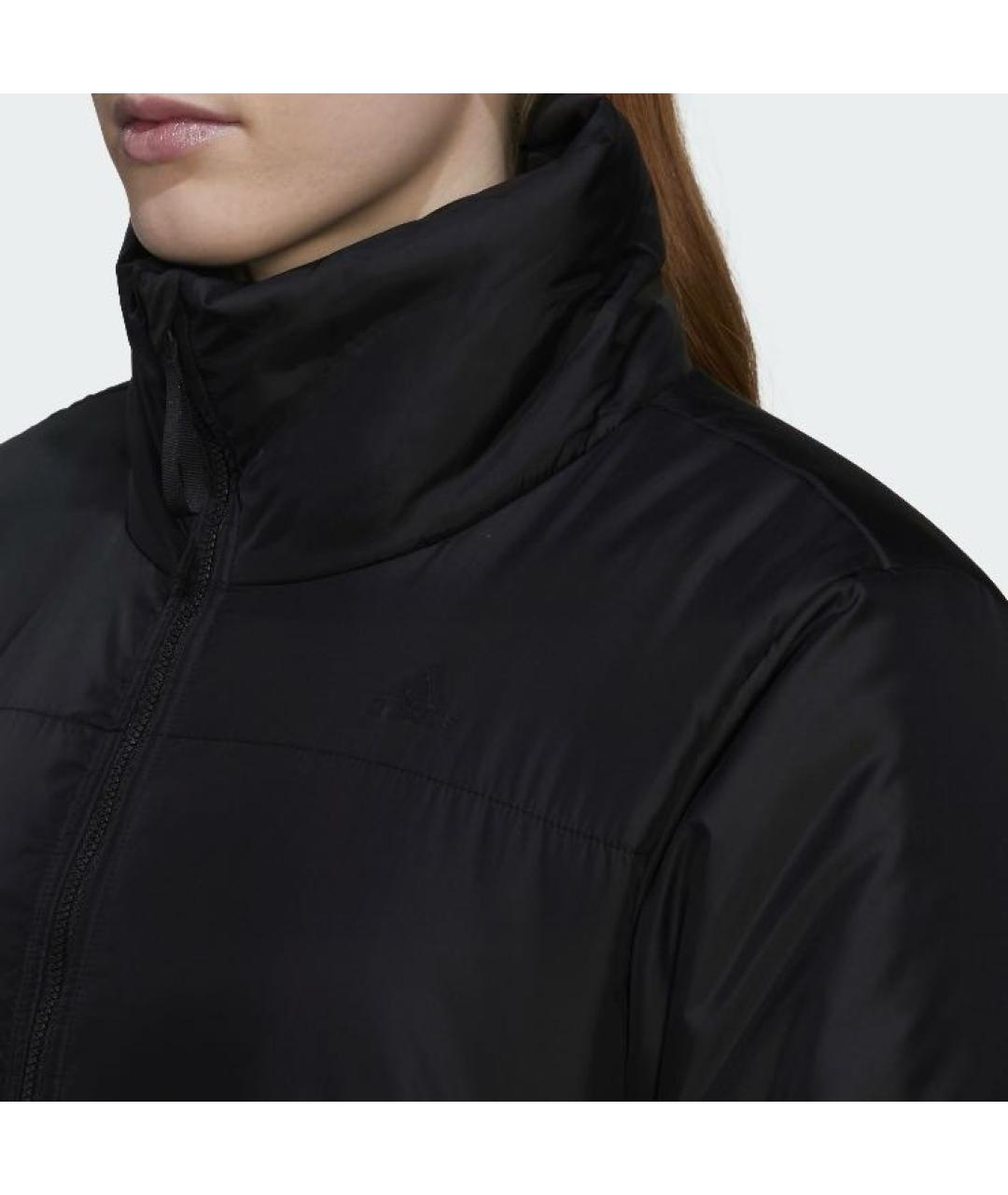 ADIDAS Черная полиэстеровая куртка, фото 7