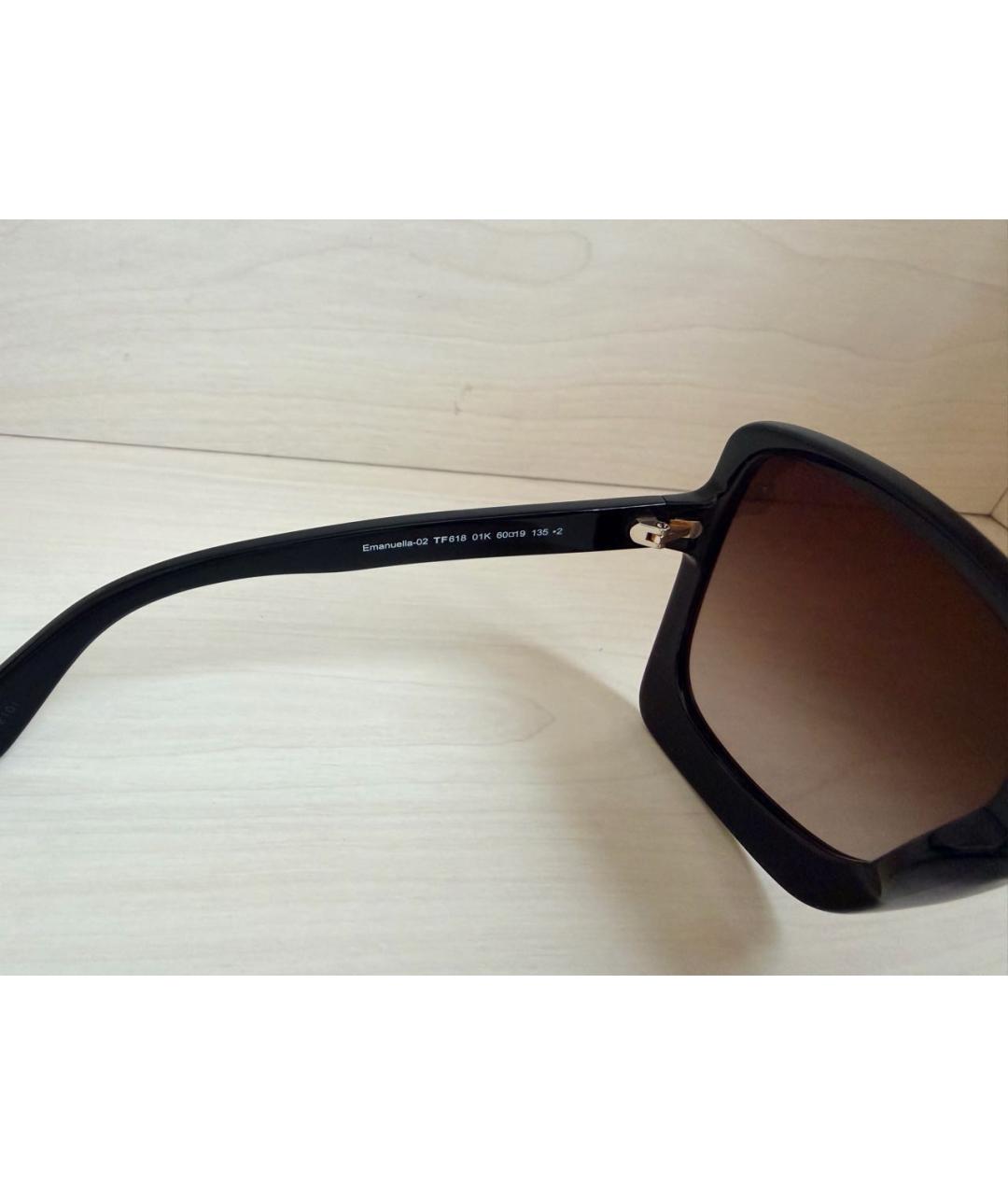 TOM FORD Черные пластиковые солнцезащитные очки, фото 6
