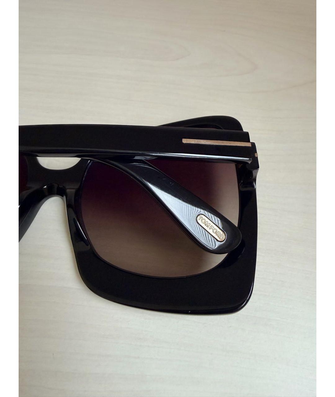 TOM FORD Черные пластиковые солнцезащитные очки, фото 5