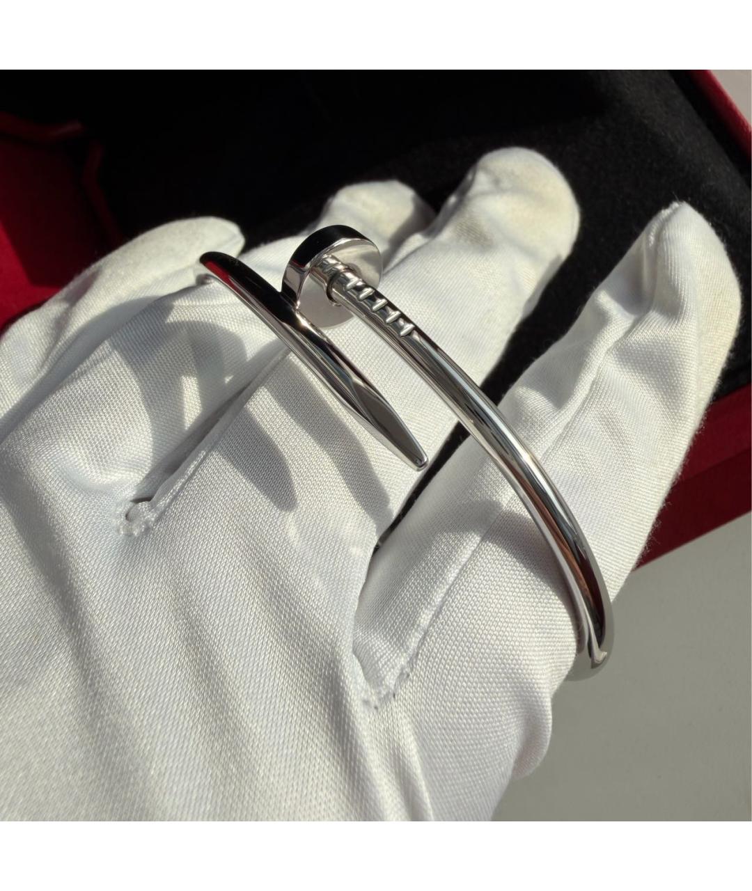 CARTIER Серебрянный браслет из белого золота, фото 5