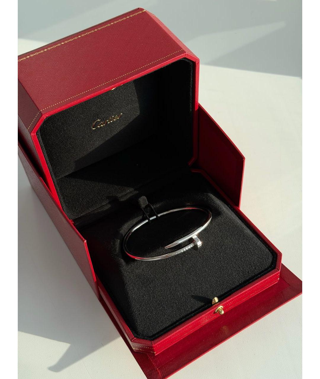 CARTIER Серебрянный браслет из белого золота, фото 3