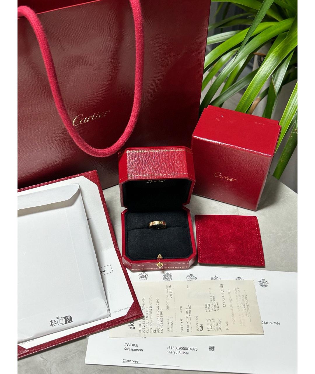 CARTIER Золотое кольцо из желтого золота, фото 2