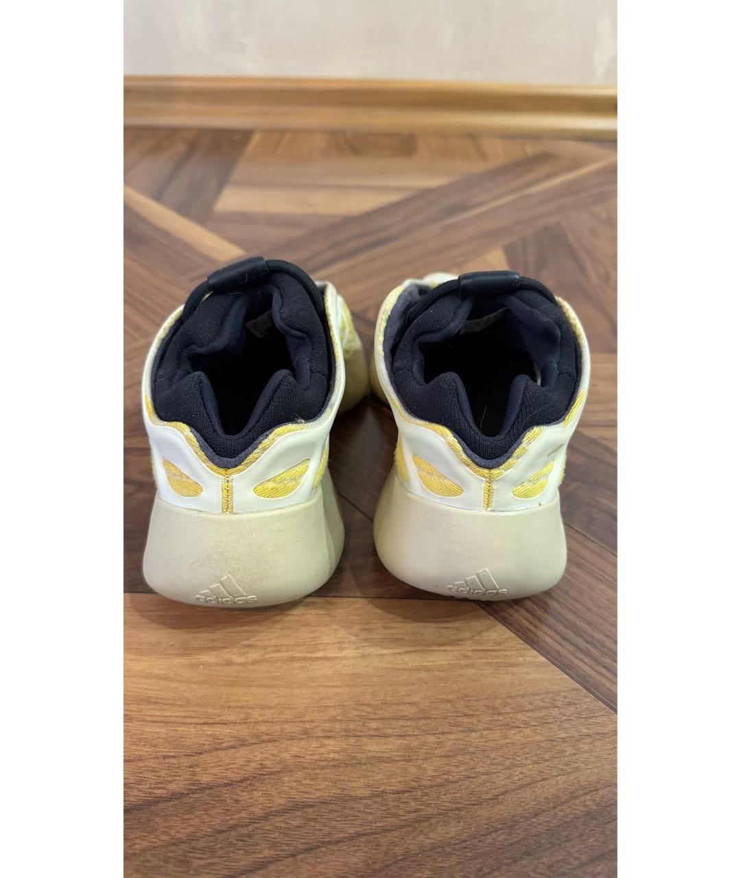 ADIDAS YEEZY Бежевые резиновые кроссовки, фото 5