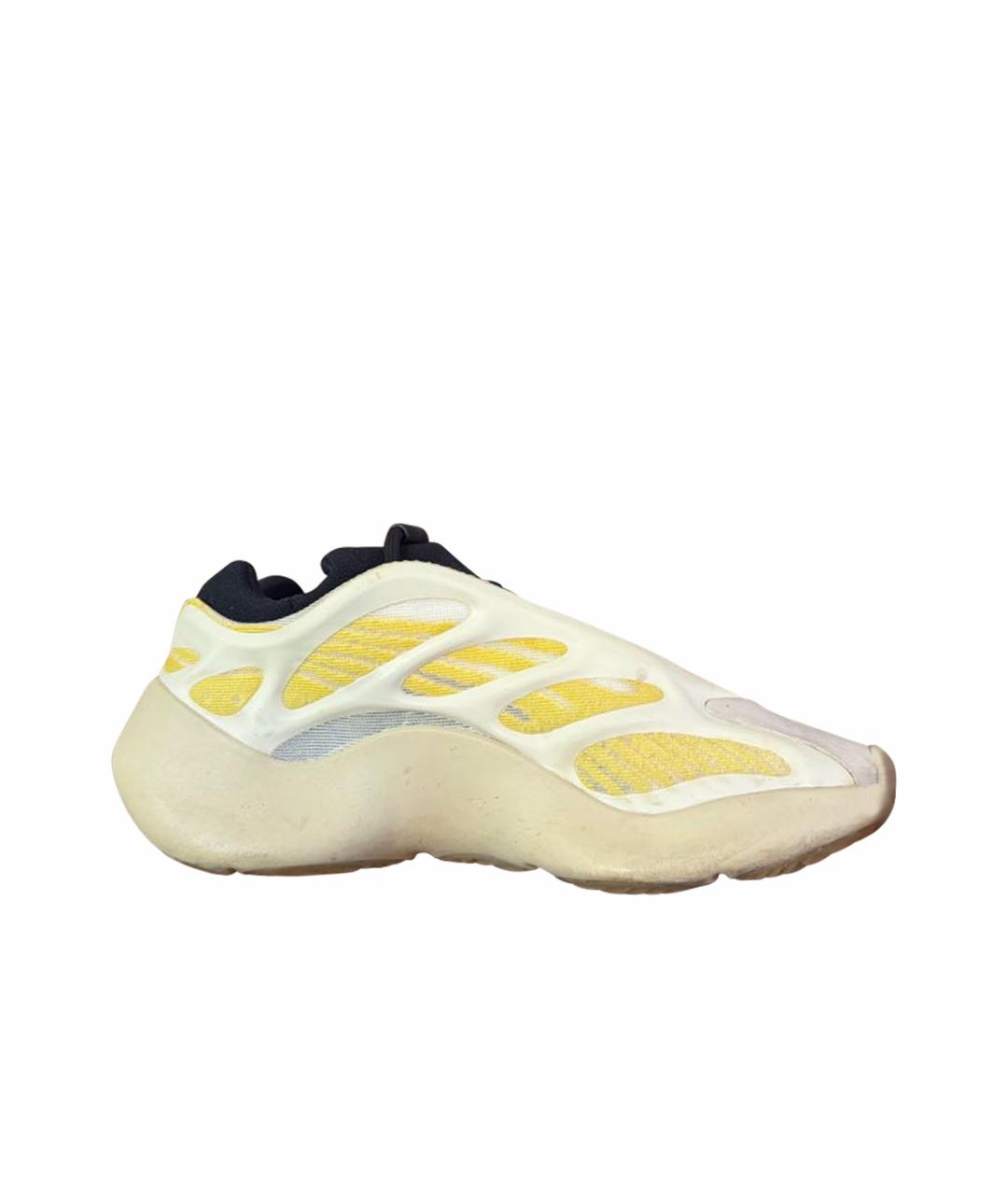 ADIDAS YEEZY Бежевые резиновые кроссовки, фото 1