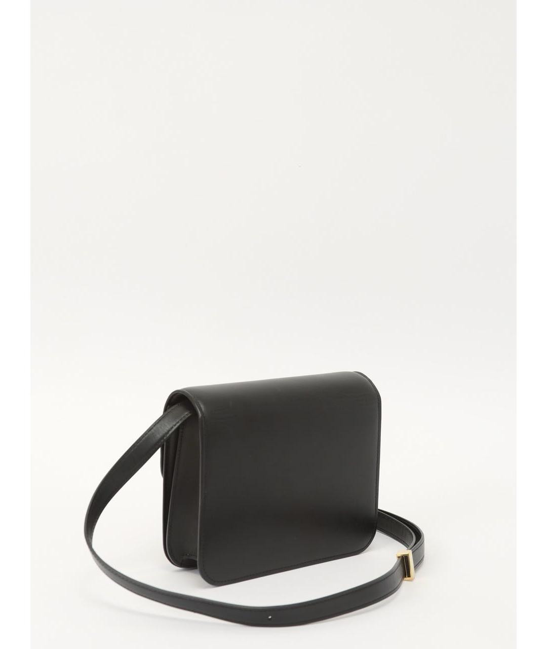 CELINE Черная кожаная сумка через плечо, фото 3