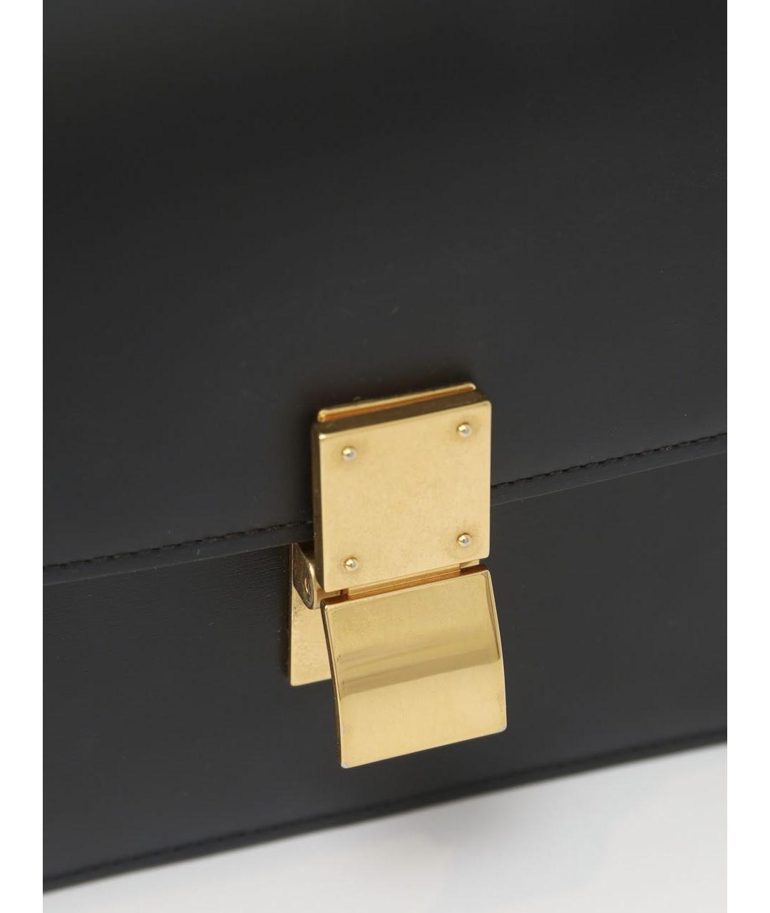 CELINE Черная кожаная сумка через плечо, фото 6