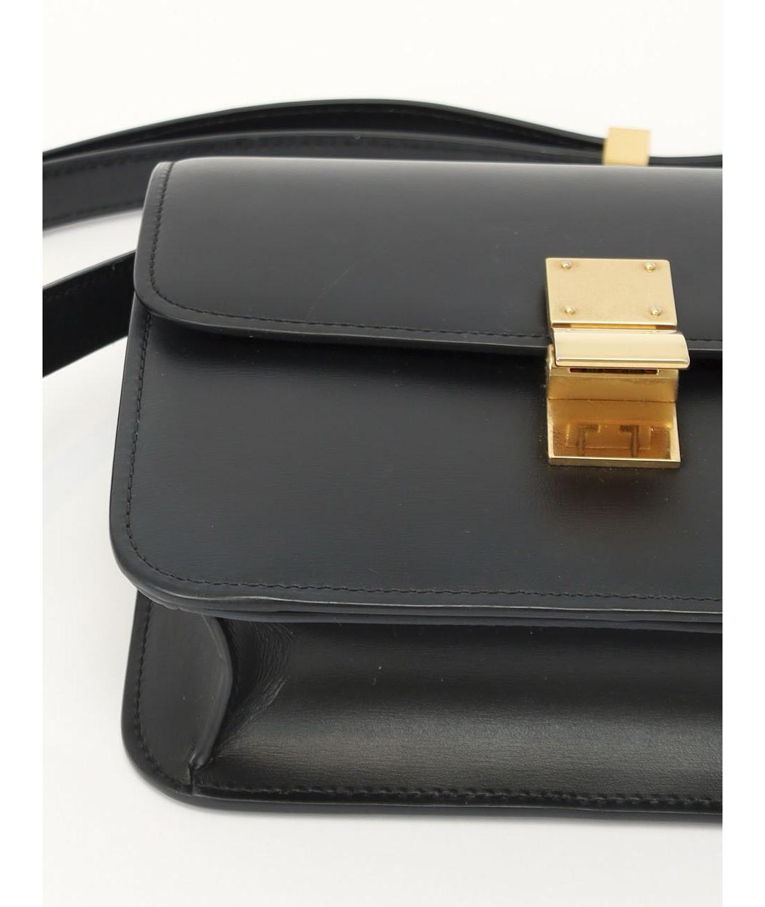 CELINE Черная кожаная сумка через плечо, фото 7