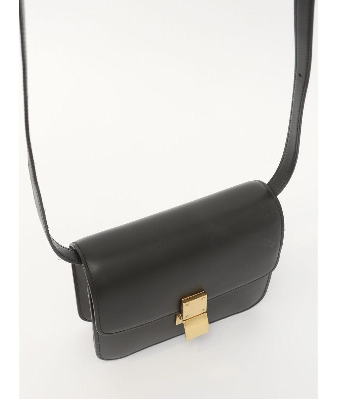 CELINE Черная кожаная сумка через плечо, фото 5
