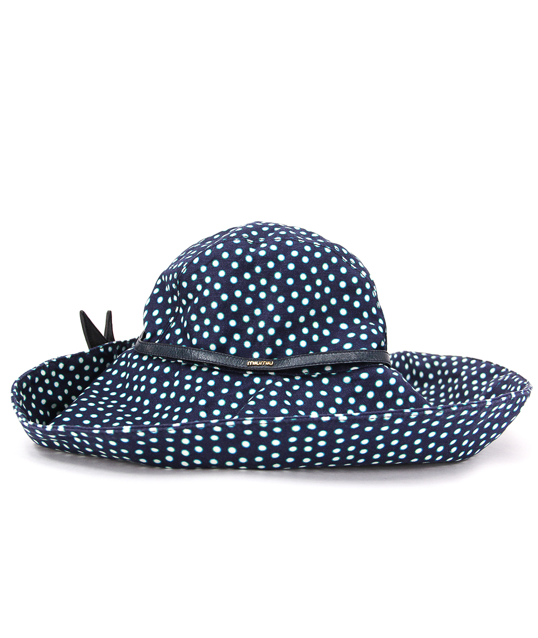 MIU MIU Синяя льняная шляпа, фото 3